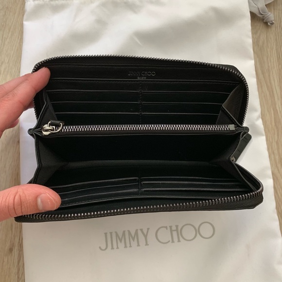 Jimmy Choo Carnaby Wallet in Suede Moc Croc!!!!!! - Picture 3 of 4